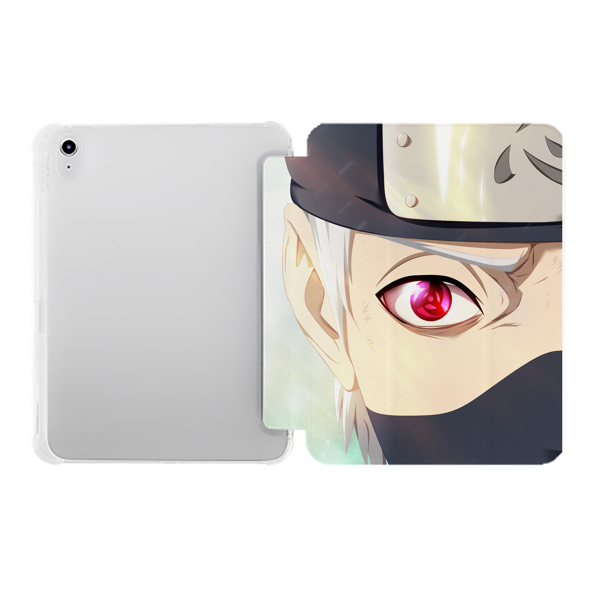 （画像用） NARUTO -ナルト- NARUTO -ナルト- 疾風伝 IPad ケース ペン収納付き 三つ折りスタンド PUレザー×シリコン 対応機種9.5/10.5/10.9インチ